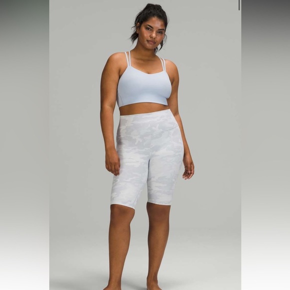 Lululemon Wunder Under 10" Ribbed Incognito Camo Jacquard Alpine White Starlight - Picture 1 of 7